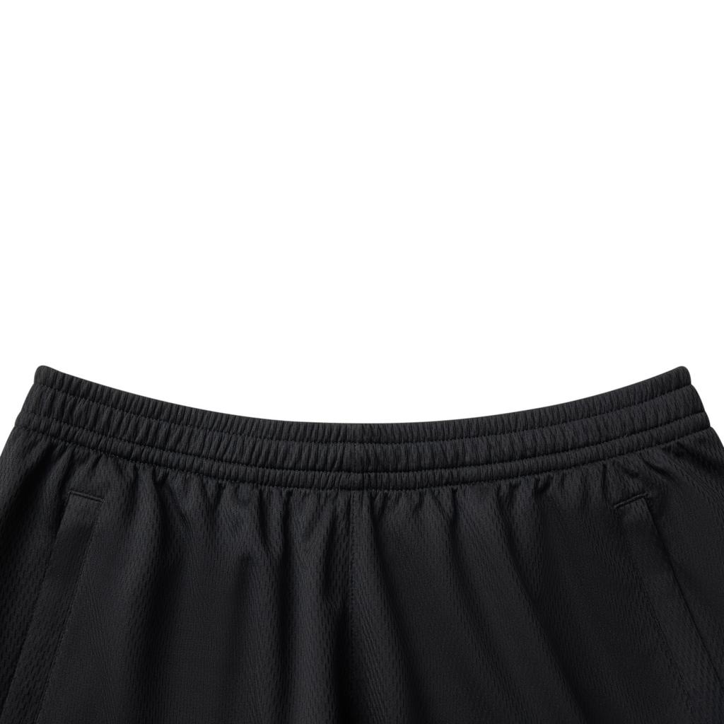 Li-Ning Basketball Series Casual Minimalist Color Block Straight Leg Lace-Up Sports Shorts Men Shorts Black AAPV065-1