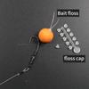 6pcs Carp Fishing Rig Kit Combi Spinner Rig With Bait Folss Fine Latch Needle Floss Cap Hook 2 4 6 PTFE Coated Micro Barb Curve Shank Carp Hooks