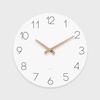Mooas Flache Holz Mini 25cm 9.8 Zoll Holz Wanduhr Leises schleichendes Uhrwerk Dekorativ Batteriebetrieben Zuhause Wohnzimmer Küche Schlafzimmer Büro Hotel