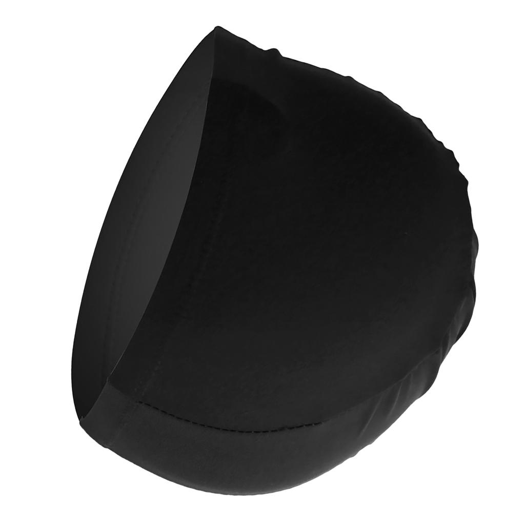 Swimming Cap High Elasticity Thick Durable Bathing Cap Polyester Swimming Hats for Women Men Black