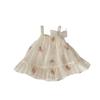 Baby Girl Summer Sleeveless Romper with Embroidery Princess Tutu Dress for 1st Birthday