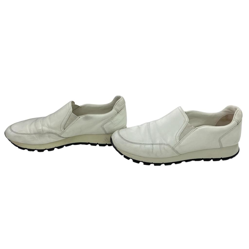 Used 186000 PRADA Slip-ons 3S 5934 37 1/2 White