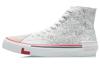 Wave Canvas Hi High Top Skateboard Shoes Women's White Gray AECR012-1