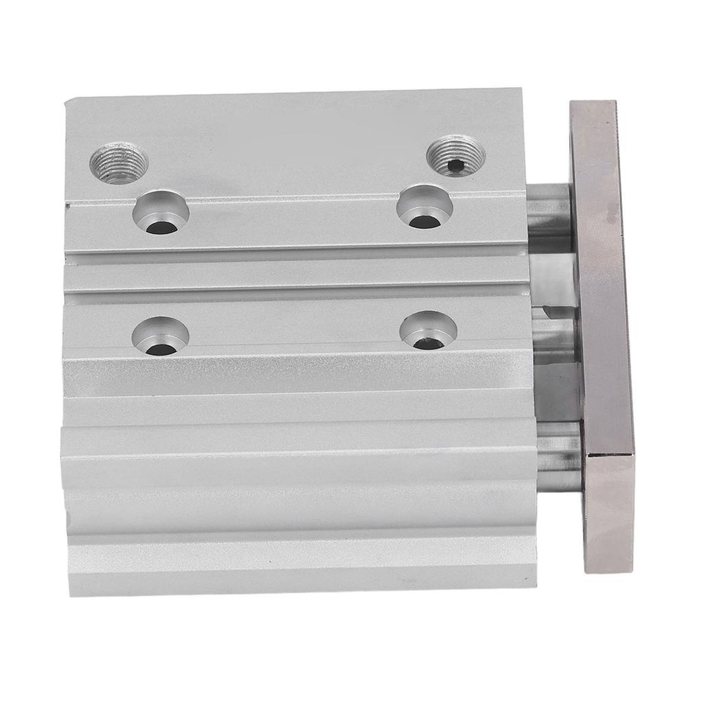 Pneumatikzylinder Luftzylinder 3 Kolbenstangen Aluminiumlegierung 20mm Bohrung 40mm Hub Doppeltwirkend PT18