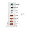 N91R 240W USB-C 8-Port PD GaN Charger PD3.0 QC3.0 Fast Charging for MacBook Pro/Air iPad iPhone 15 14 13 Pro Max White (US)