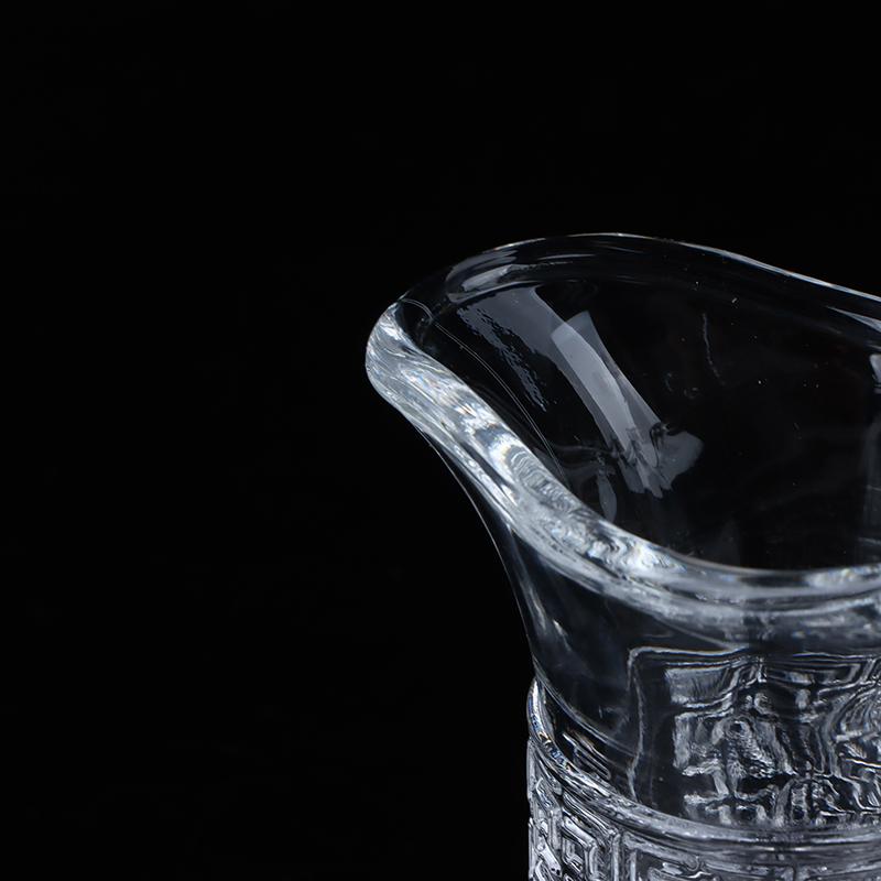 1Pc Jue Cup Imperial Cup Glass White Wine Cup Chinese Antique Small Wine Cup