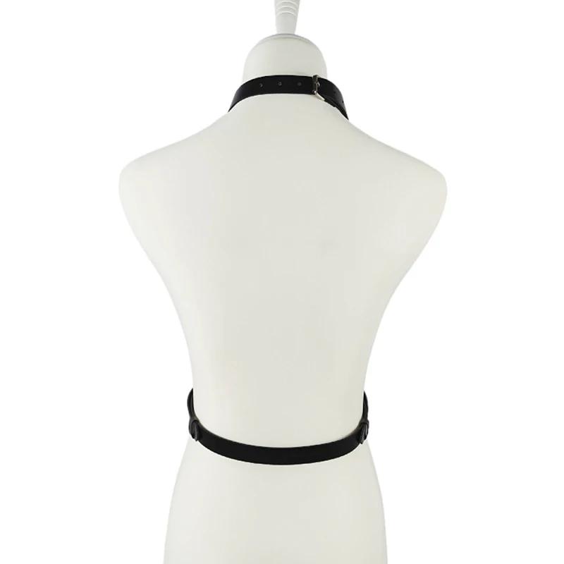 Sexy Lingerie Fetish Rave  Bondage Garter Belt Sex Clothes Hot Erotic Babydoll Porno Underwear Women PU Leather Body Harness