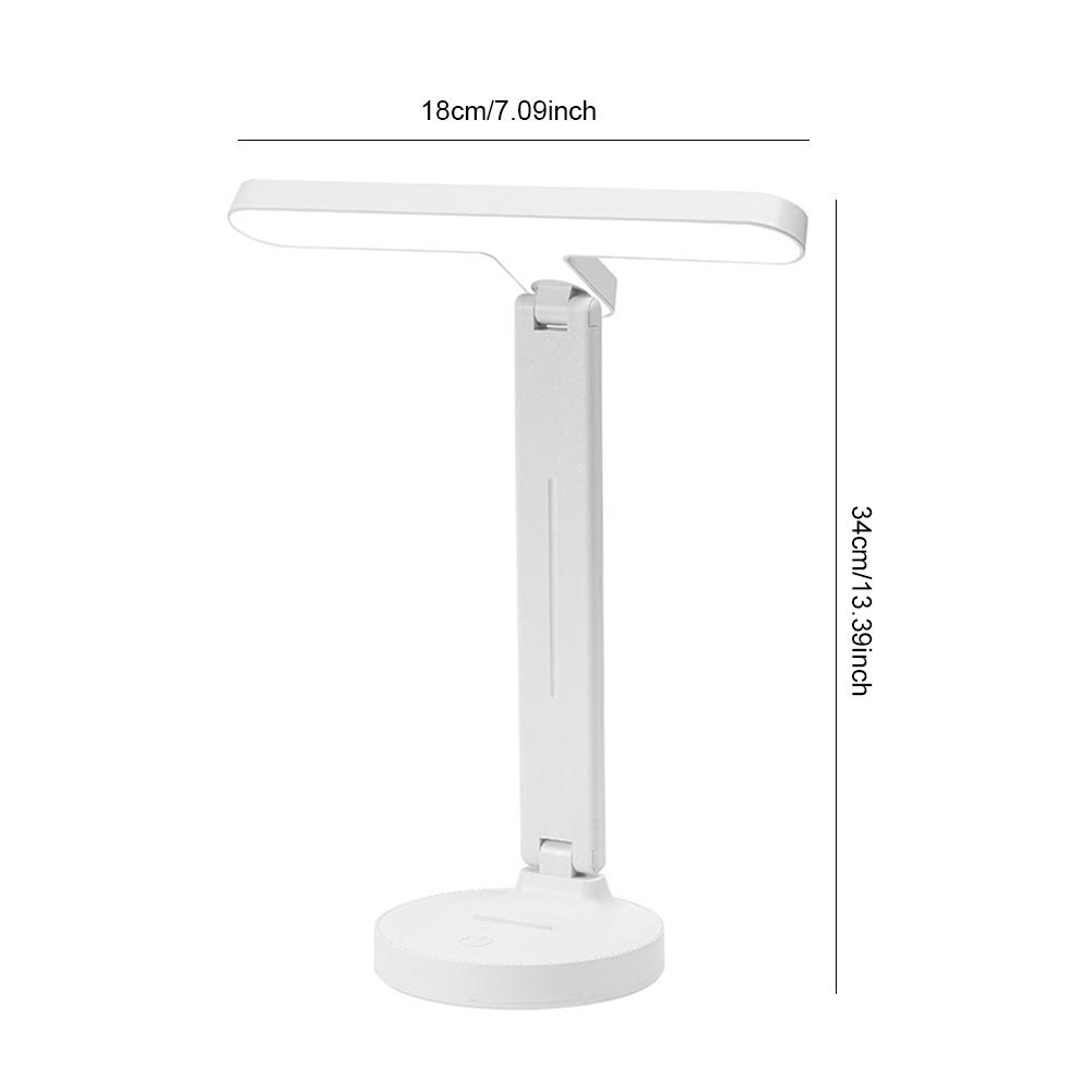 Modern Night Bed Lamp Touch Control LED Desk Lamp 3 Color Modes with Pen Holder for Dorm Study Office Bedroom