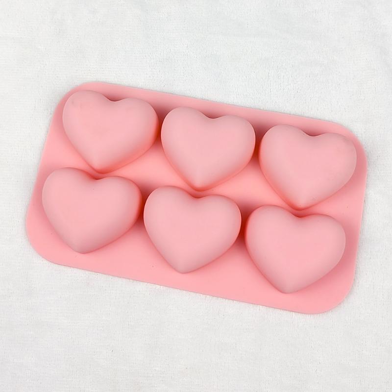 1 Stück Valentinstag Herz Silikon Backform Liebe Schokolade Süßigkeiten Keks Eisform Niedliche Geschenke Seife Kerzen Herstellung Set