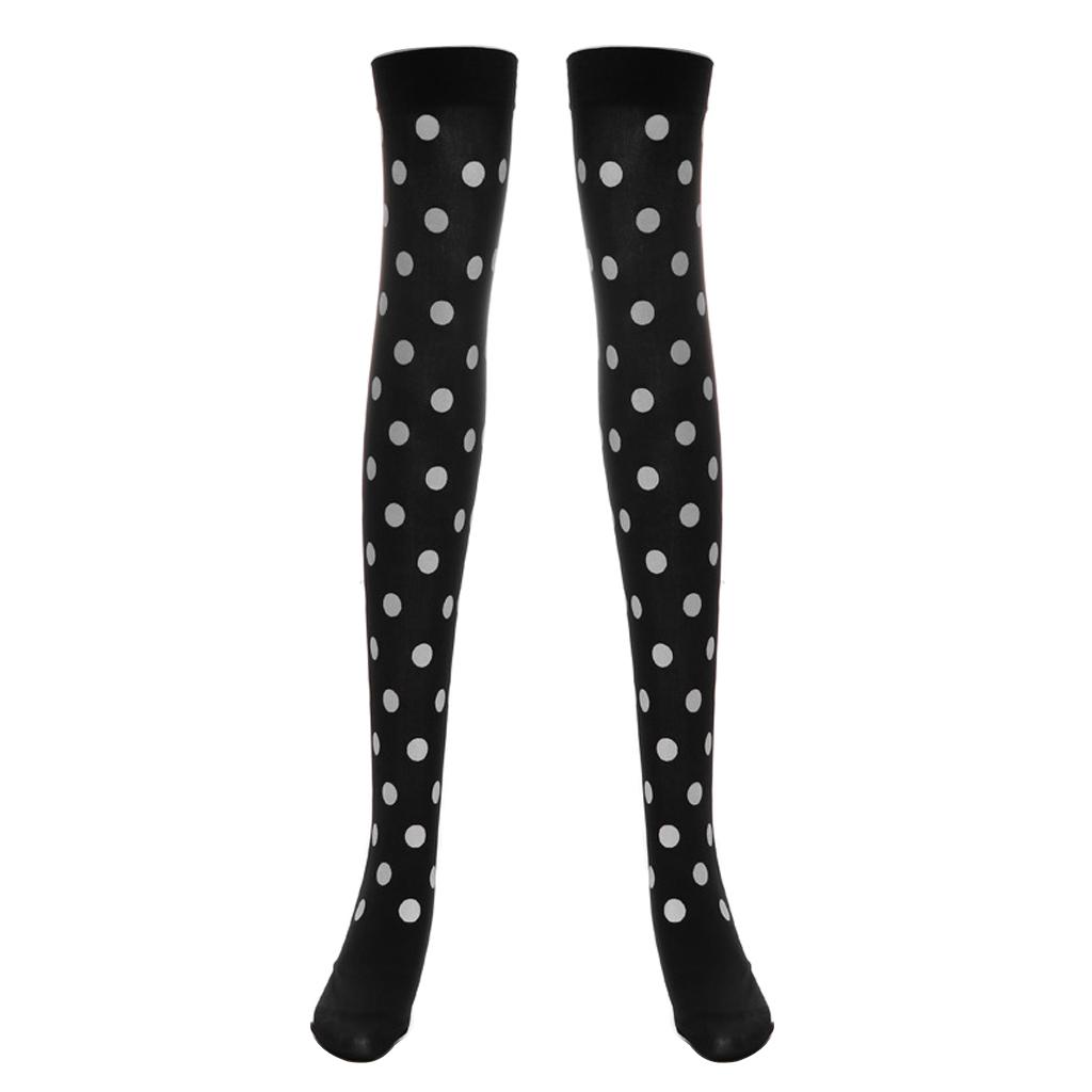 Women Girl Halloween Thigh High Long Stockings Over Knee Costume
