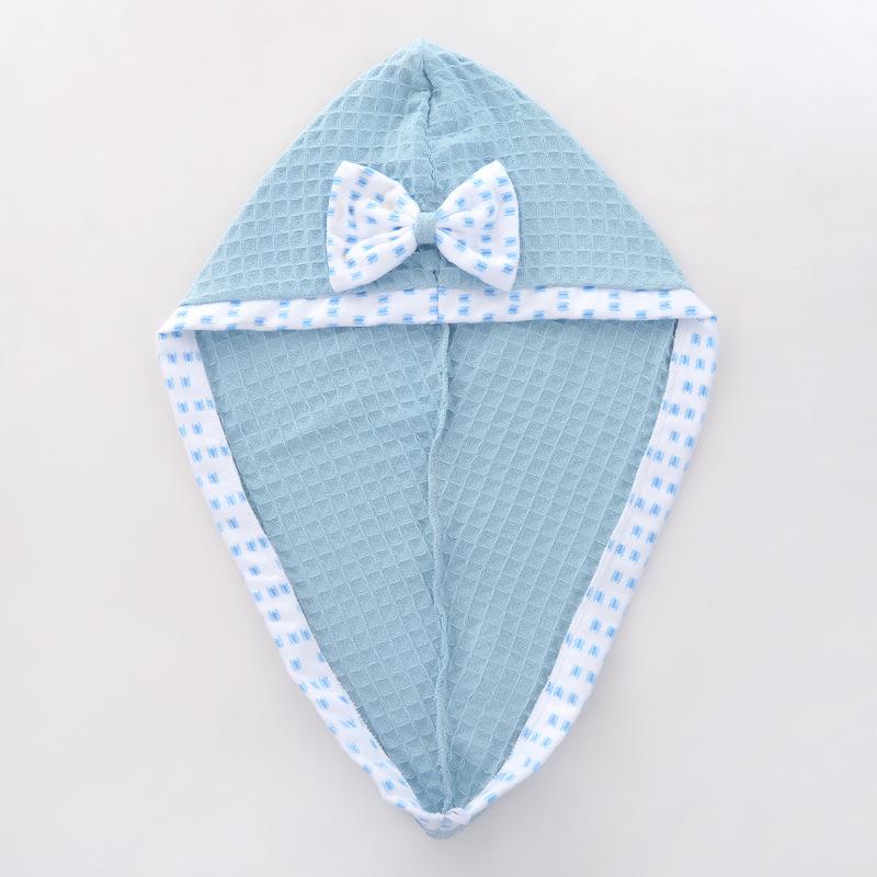 European and American waffle dry hair cap, absorbent microfiber bag head towel, bath dry hair towel, shower cap