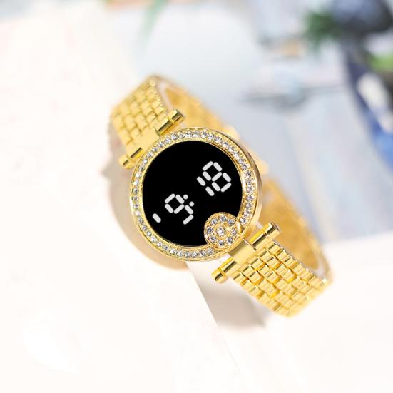 Zegarek Cyfrowy Życie Kontrola Dotykowa Causual Wodoodporny Wielofunkcyjny Unisex Okrągły Cyrkoniowy LED Cyfrowy