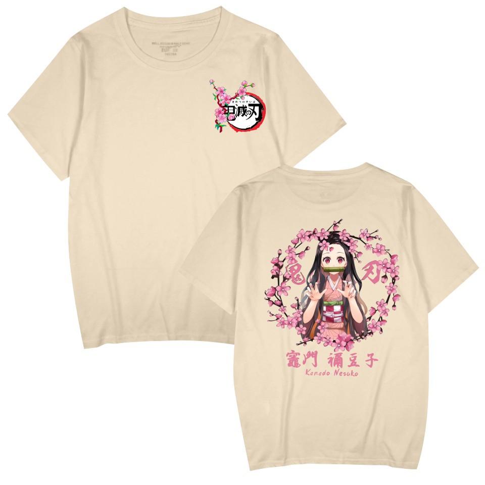 Japan cartoon comics Demon Slayer anime print short-sleeved T-shirt for men and women casual sportswear 0045