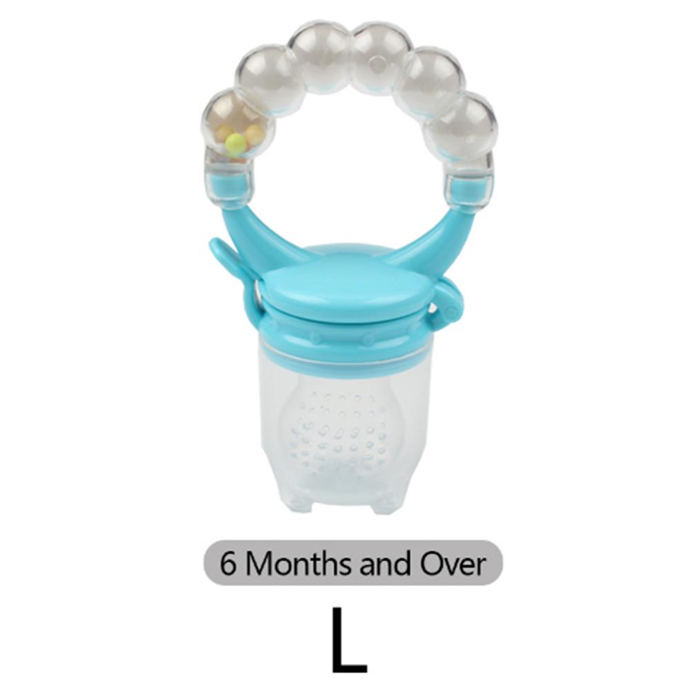 1Pcs Baby Pacifier Fresh Fruits Food Silicone Nipple Holder Funny Rattle Kids Food Feeder Nipples
