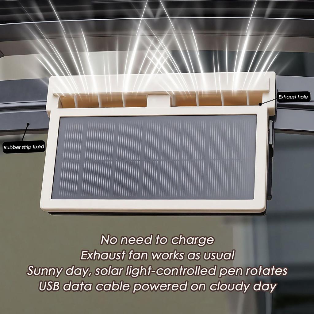 Solar Car Window Fan Cooling Solar Vent Exhaust Fan Effective Quiet Vehicle Air Purifier Enhanced Comfort For Adults Lovers