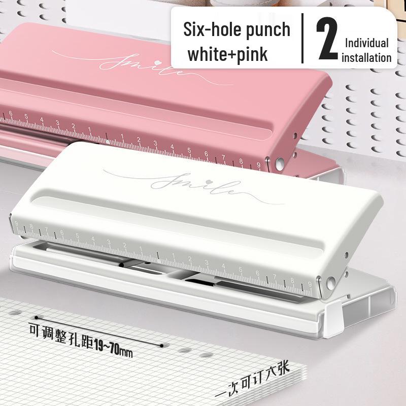 Punching Machine 9170: A6 Loose-leaf Six-hole Planner and File Round Hole Puncher