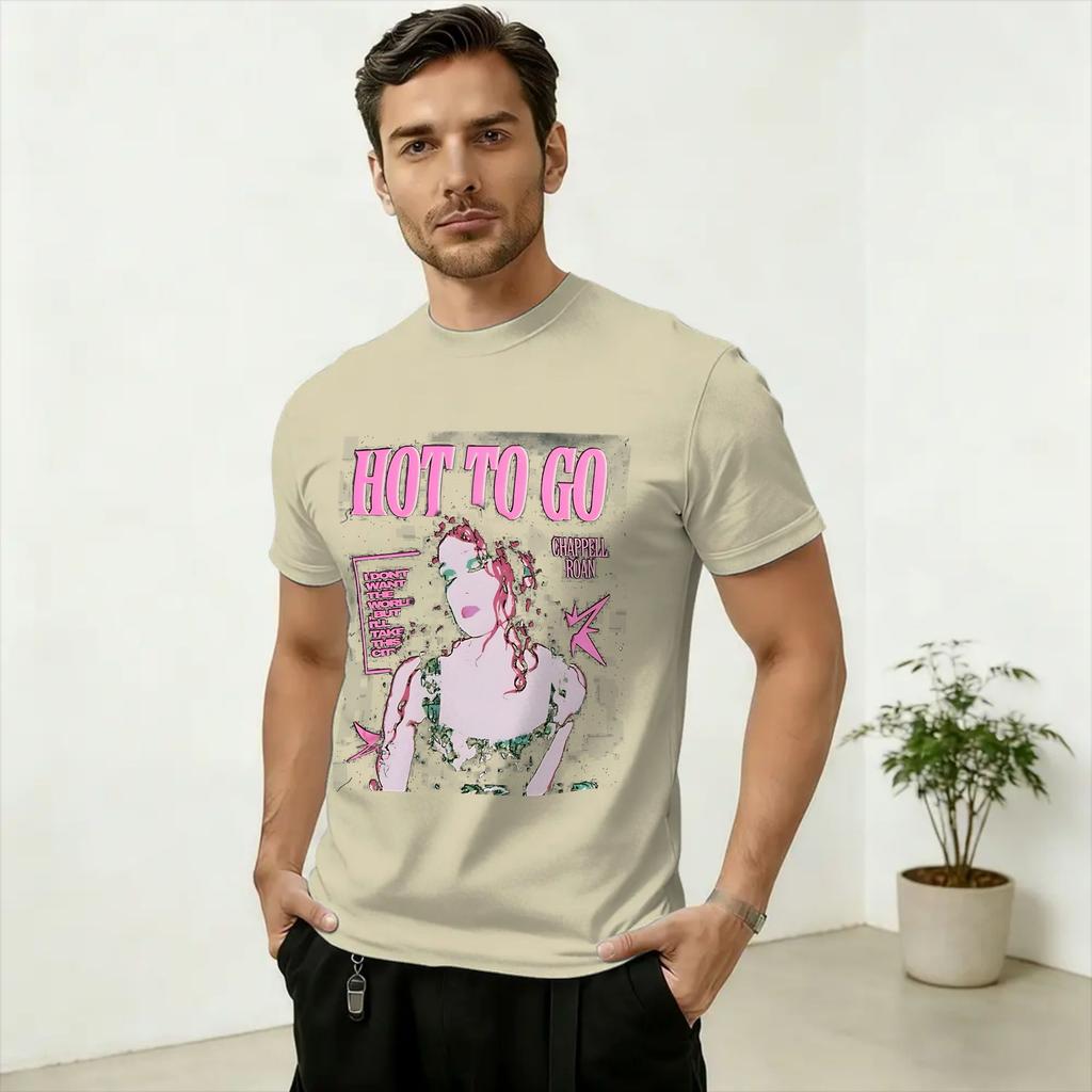 Singer Chappell Roan Art Unisexs T Shirts Vintage Tee Shirt Short Sleeve Crewneck TShirts 100 Cotton Plus Size Clothing