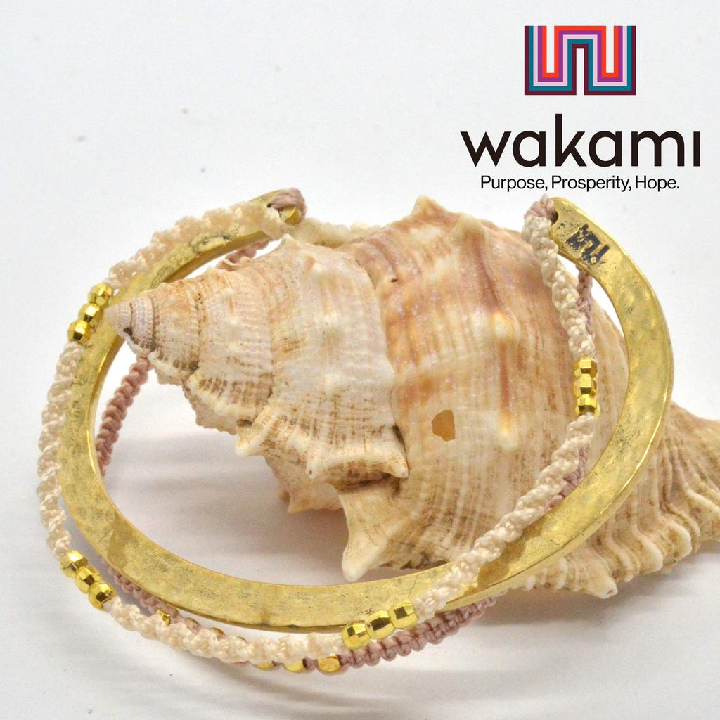 Wakami Bangle Bracelet Silk Strap Mix3 &