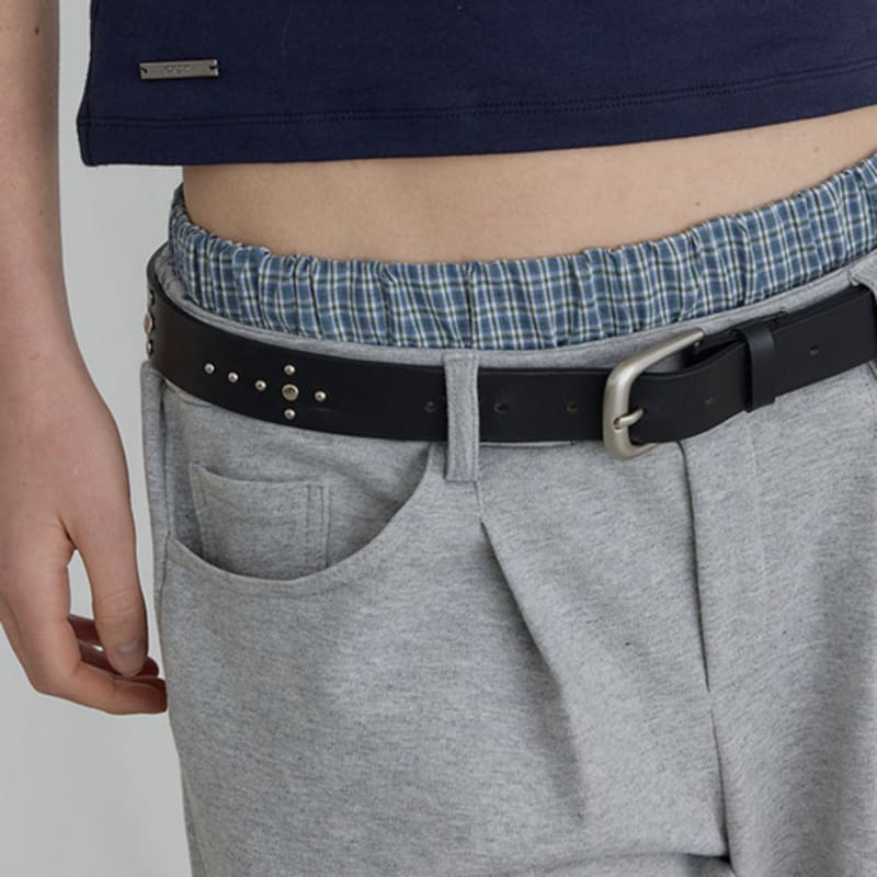 

Ordes КОЖАНЫЙ РЕМЕНЬ С КЛЕПКАМИ-КРЕСТИКАМИ OS