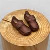 Fashion GKTINOO Handmade Genuine Leather Loafers 2025 Spring Autumn New Round Toe Soft Sole Casual Women's Flat Shoes