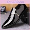 Leather Loafers For Men With Soft Sole Breathable Pu Material Casual Dress Shoes