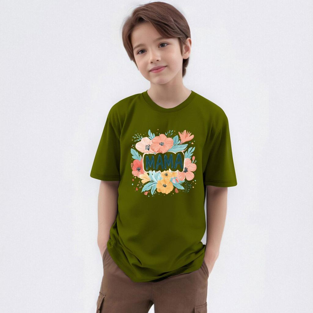 Bedrucktes Kurzarm-T-Shirt mit Rundhalsausschnitt für Kinder