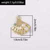5pcs New Alloy Pearl Shell Pendants Charms for Jewelry Making Necklace Earrings Bracelet DIY Handmade Accessories Supplies