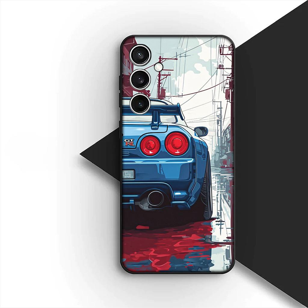 Supercar Super Car Cartoon Taillights Phone Case for Xiaomi Redmi Note 12 11 10 A3 Pro 10A 10C 12C Note12 5G 4G Protective Cover