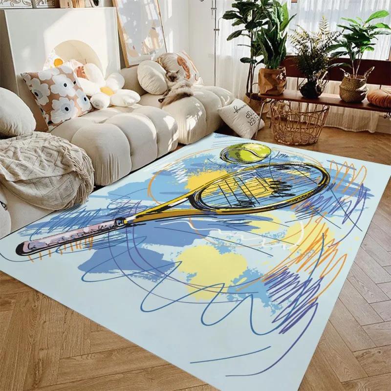 Sportowy Antypoślizgowy Dywanik Piłkarski Koszykówka Nadruk Dywaniki Obszarowe Zmywalny Wycieraczka Wejściowa do Sypialni Salonu Kuchni Mata
