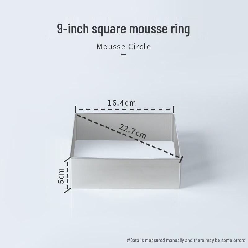 Stainless Steel Heightened Mousse Cake Mold