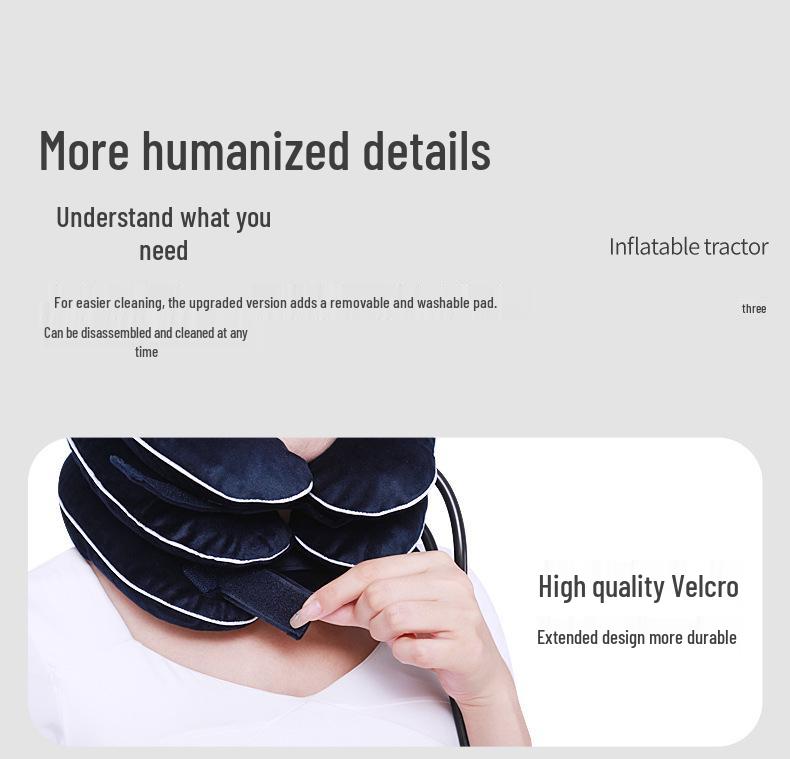 Crystal Velvet Cervical Traction Device: Neck Brace for Forward Head Posture Correction and Support.