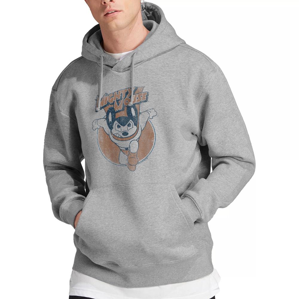 Mighty Mouse Mens Flying with Purpose Hoodie