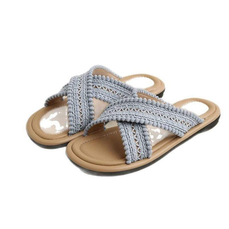 Soft-soled Woven Shoes New Style Beach Flip-flops