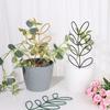 Frame Potted Ornament Plant Trellis Garden Arrangement Leaf Shape Bracket Vine Climbing Support
