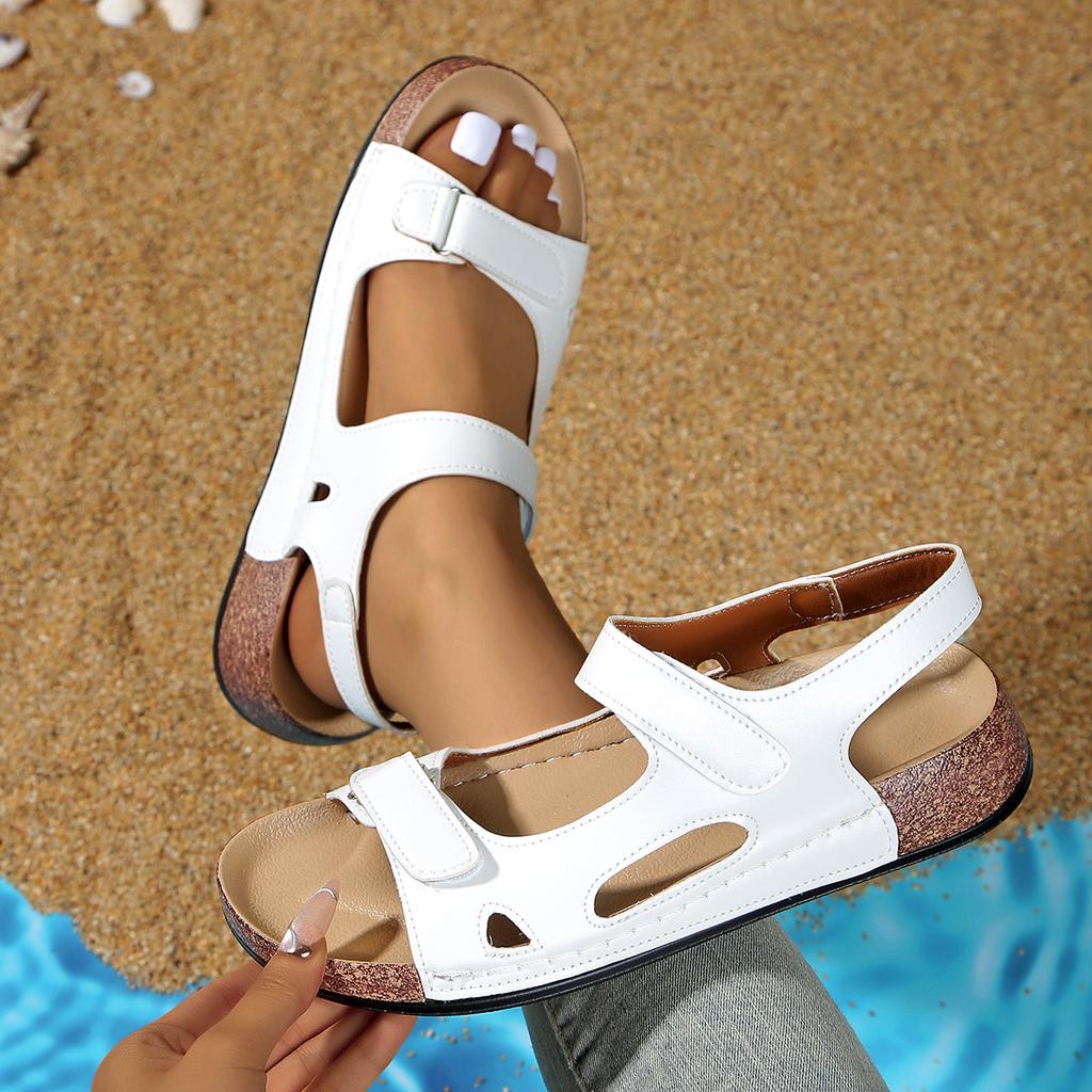 Fashion Retro Women Sandals Casual Summer Shoes 2025 Summer Lightweight Sandals Low Heels Comfortable Wedges Footwear Women Sandals
