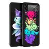 Cute Axolotl Kawaii Black Phone Case For Samsung ZFlip7 ZFlip6 ZFlip5 ZFlip4 ZFlip3 5G Hard Protective Galaxy Z Flip 3 4 5 6 7