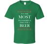 It's The Most Wonderful Time For A Beer Funny Christmas Gift T Shirt