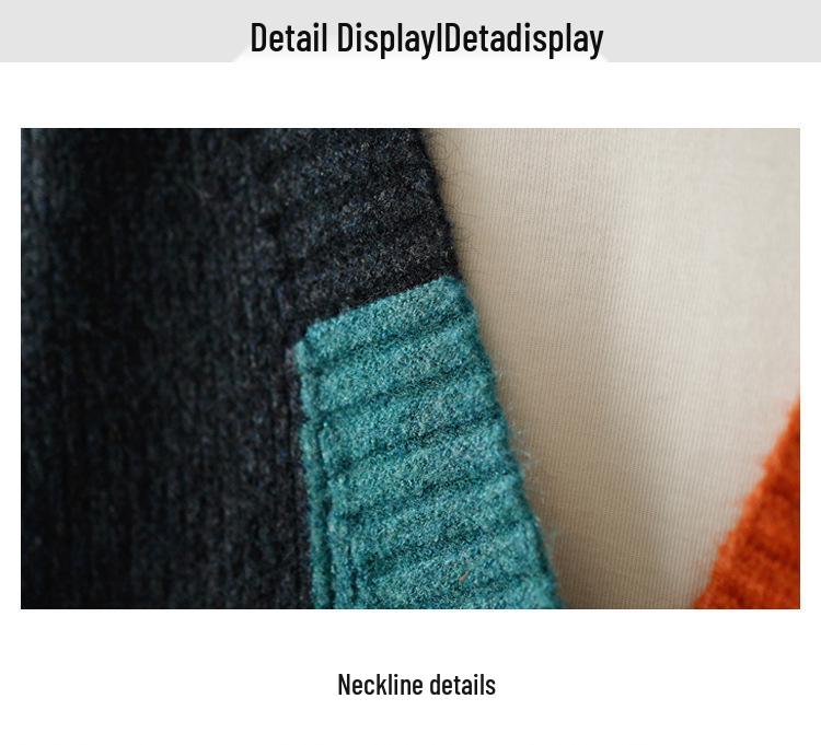 Women's 2023 Retro Loose Knit Vest Cardigan Sweater Shawl for Spring and Autumn