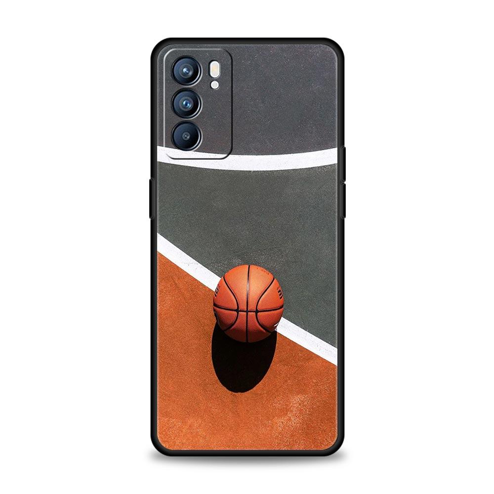 Basketball Basket Number Phone Case For OPPO Find X5 A54 A53 A52 A9 2020 A15 A95 A76 A74 A12 Reno7 SE Reno6 Pro Plus 5G Cover