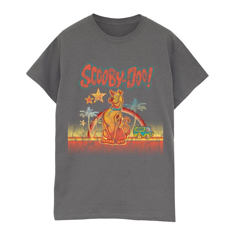 Scooby Doo Womens/Ladies Palm Trees Cotton Boyfriend T-Shirt