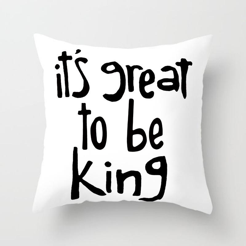 

Современная простая наволочка с буквенным узором Свадебная наволочка для пары MRSMR из персикового кожаного бархата 45*45cm