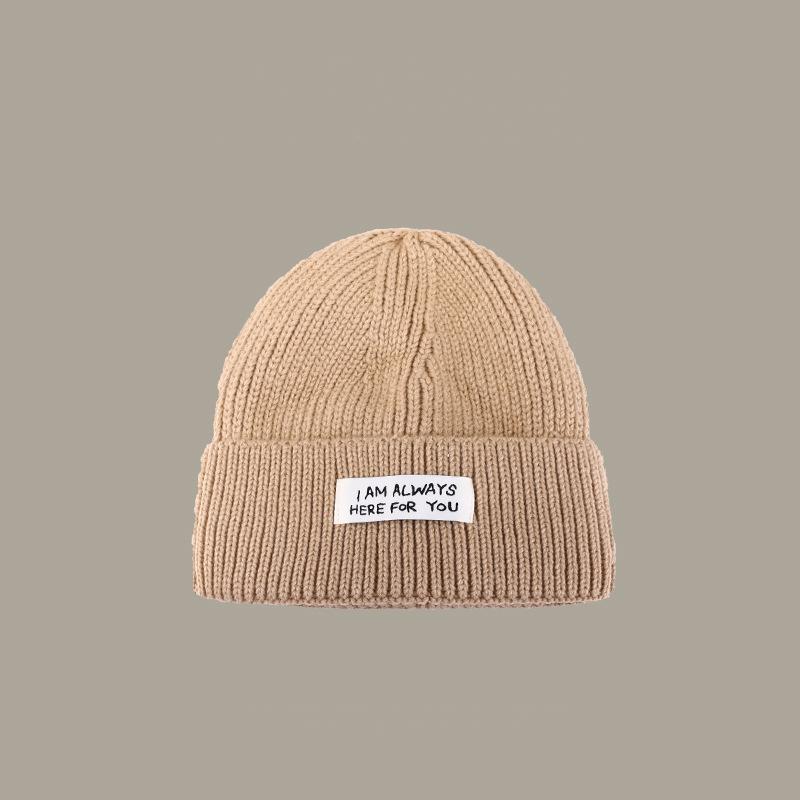 Hot Selling Blank Designer Handmade Embroidery Print Woben Label Patch Custom Knitted Beanie Hat