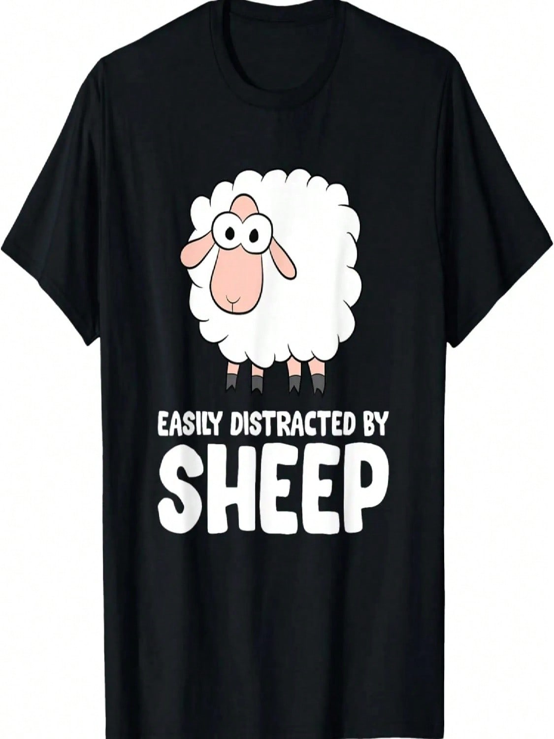 Easily Distracted By Sheep T-Shirt S разноцветный