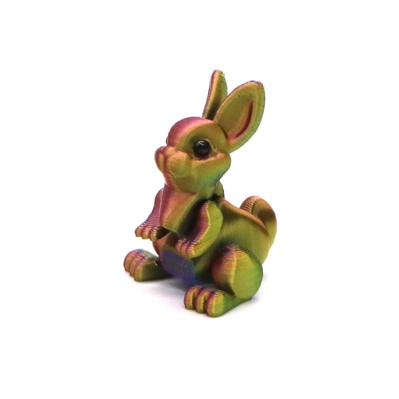 Easter Rabbit Mini Bunny Home Desktop Ornament  3D Printed Rabbit Eggs Ornament Animal Model Ehappy Easter Day Kids Party Gift