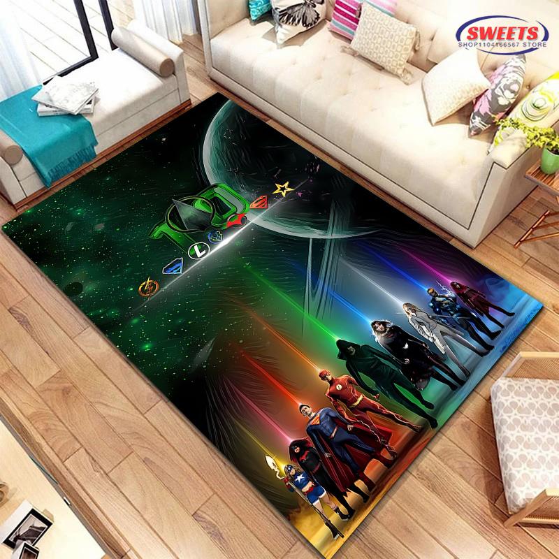 

Justice League Carpet New Release! Anti-slip Sound Insulation, Rug for Living Room Bedroom Bedside and Office Areas, Durable Mat 40x60cm (16x24in)