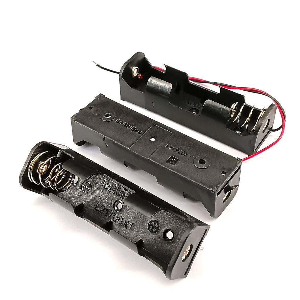 1Slot 21700 Battery Holder 21700 Battery Storage Box 21700 Case With Leads /With Pin/With Terminals