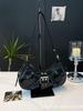 Korean-Style Retro Pleated Crescent Shoulder Bag for Women
