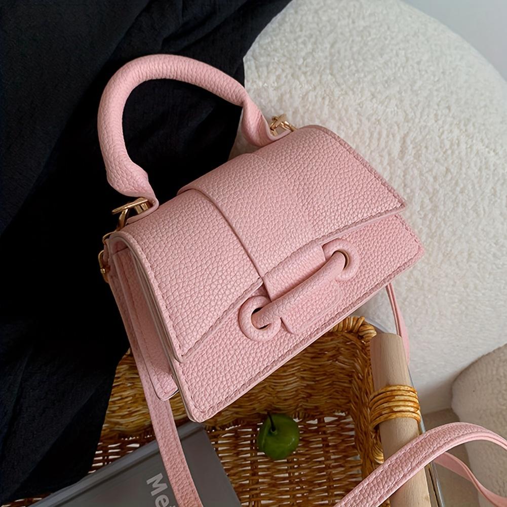 Trendy Niche Design Handbag, Women Mini Crossbody Bag, Fashion Top Handle Square Purse
