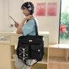 Dámská kabelka přes rameno studentská velkokapacitní taška na knihy na hodiny crossbody taška