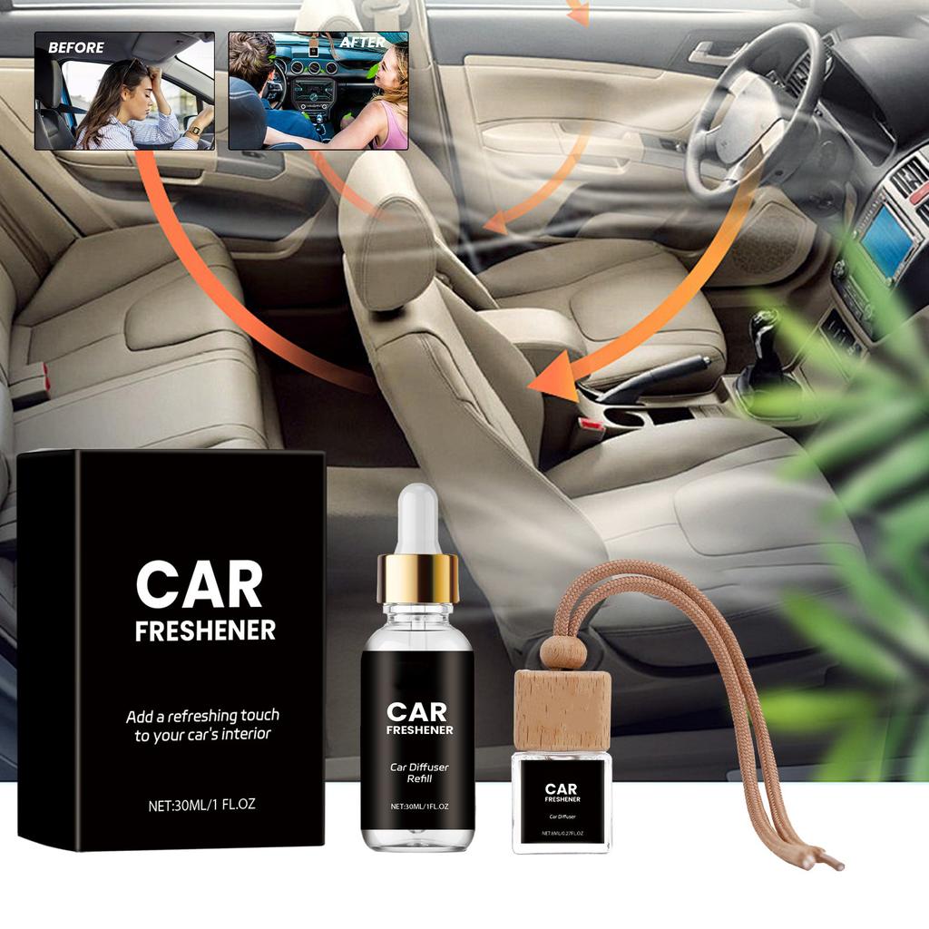 Car Aromatherapy Freshener Set Car Aromatherapy Pendant Diffuser Deodorant Long-lasting Fresh 30ML